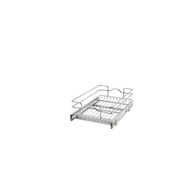 Rev-A-Shelf Rev-A-Shelf Single Tier Bottom Mount Pull Out Steel Wire Organizer 5WB1-1218CR-1